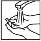 close cap and wash hands image