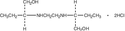 Ethambutol Hydrochloride Structural Formula