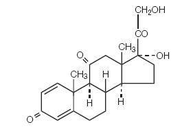 structural formula for prednisone