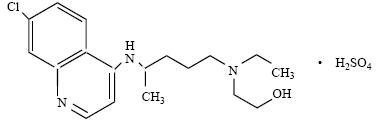 Hydroxychloroquine Sulfate Molecular Structure