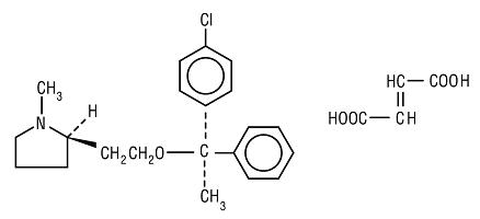 chemical structure for clemastine