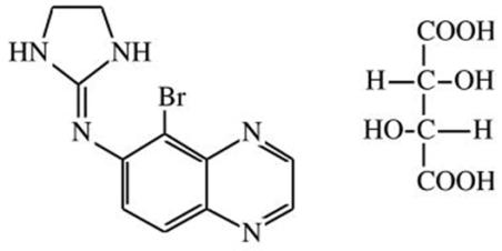 Brimonidine tartrate chemical structure
