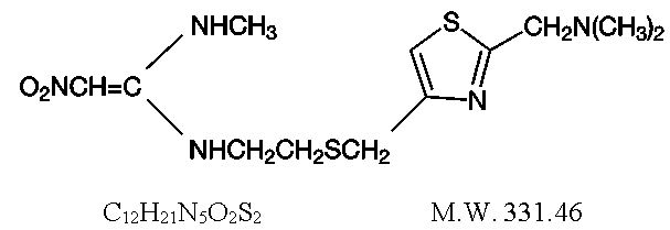 Nizatidine Chemical Structure