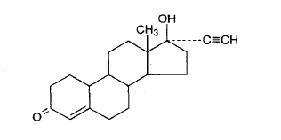 Chem structure Norethindrone