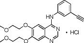 erlotinib hydrochloride structural formula