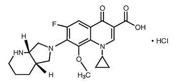 moxifloxacin hydrochloride structural formula