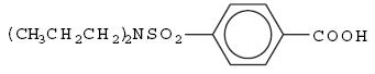 Probenecid structural formula