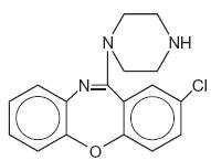 Amoxapine structural formula
