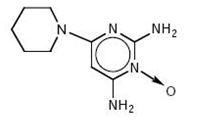 Structural formula of minoxidil