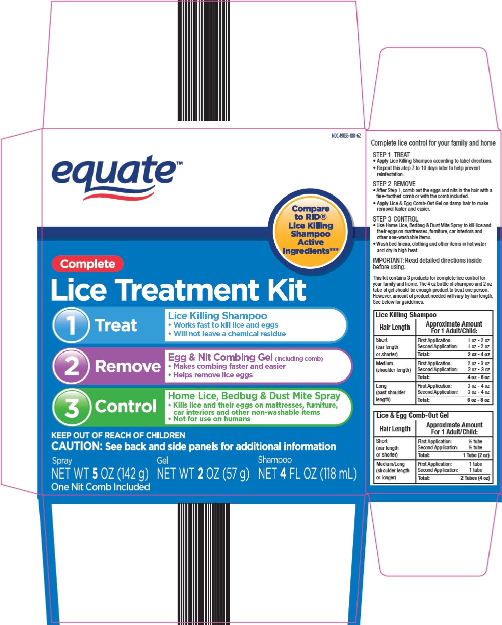 Equate Lice Treatment Kit image 1