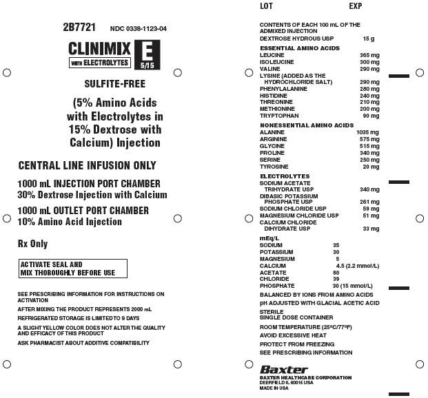 Clinimix E Representative Container Label 0338-1123