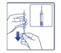 Figure C - Hold syringe with needle pointing up