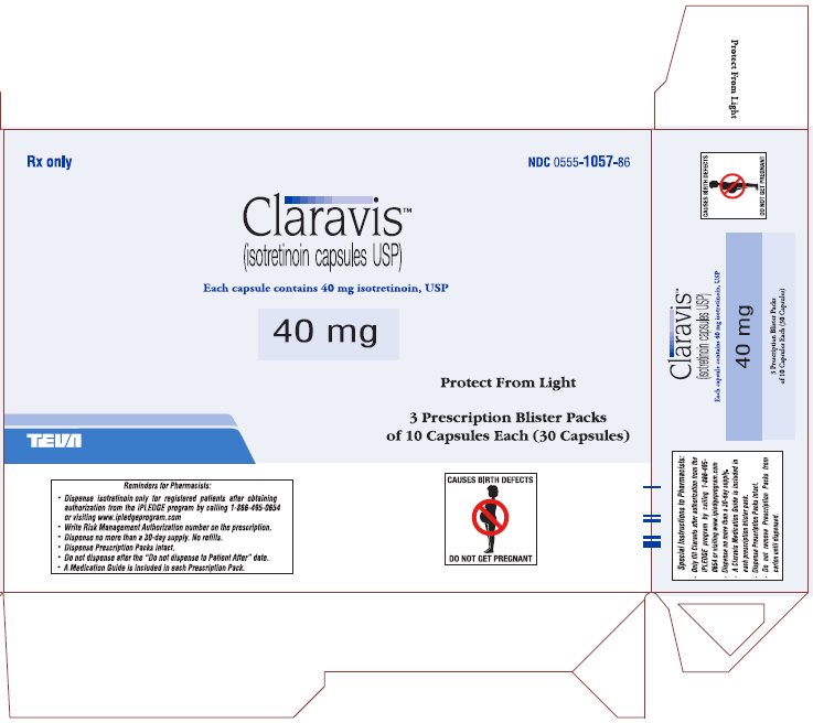 Claravis (isotretinoin capsules USP) 40 mg 30s Carton, Part 2 of 2