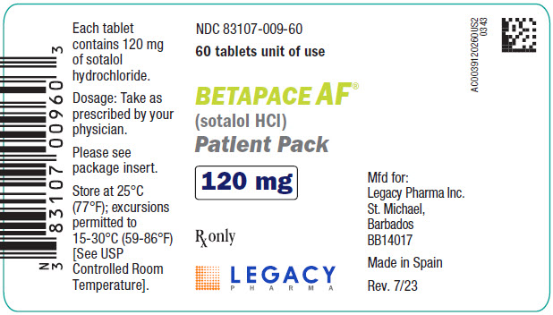 Principal Display Panel - 120 mg Betapace AF