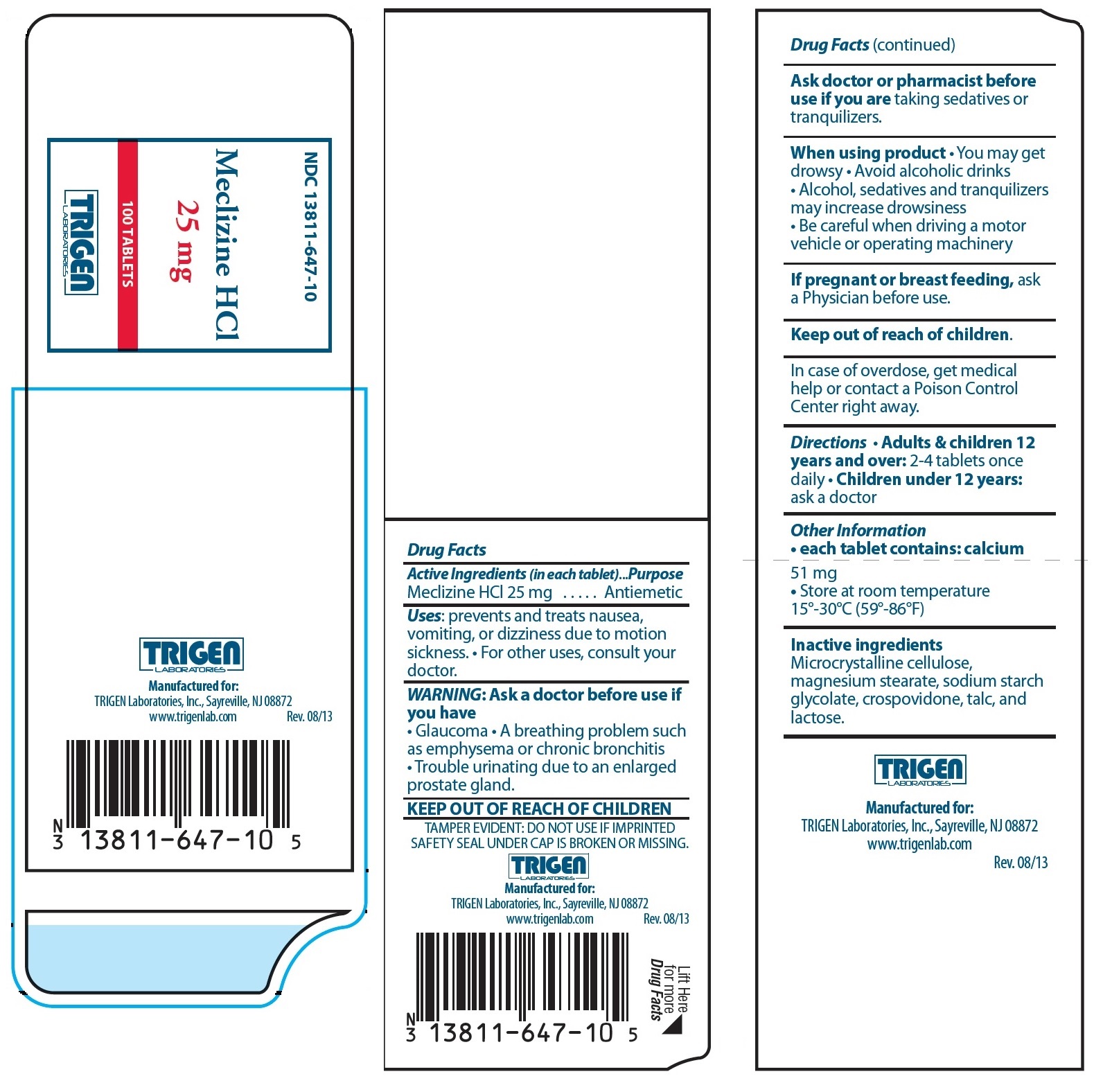 PRINCIPAL DISPLAY PANEL - 25 mg - 100 tablets