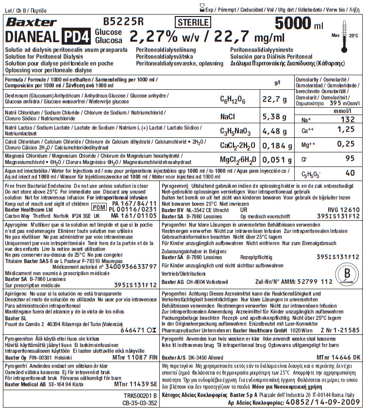 Dianeal Representative Container Label B5225R