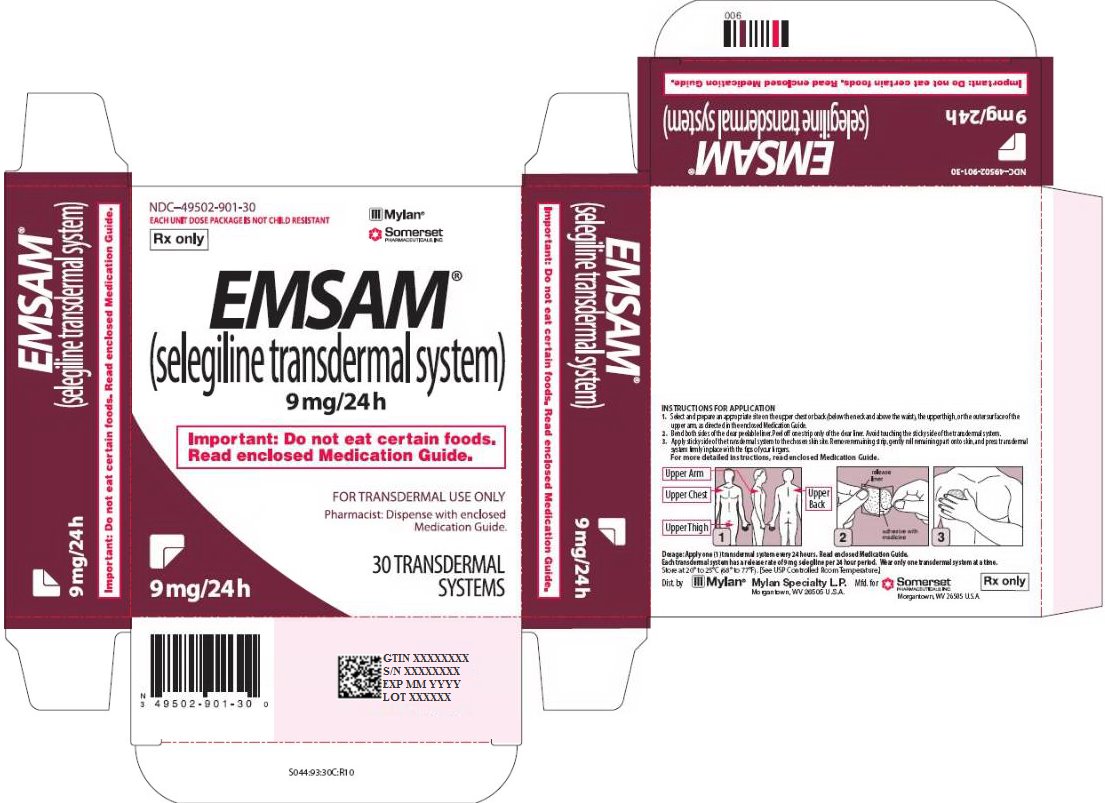 Emsam Transdermal 9 mg/24 hour Carton Label