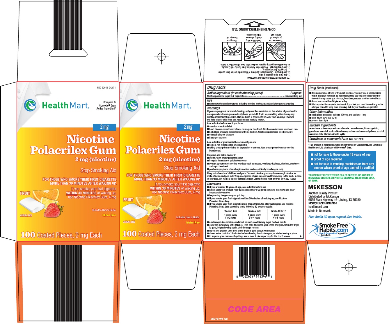 Nicotine Polacrilex Gum 2 mg Carton