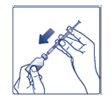 Figure D - Push needle through stopper.