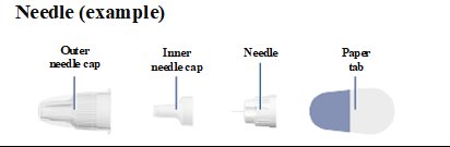 Illustration of needle components.