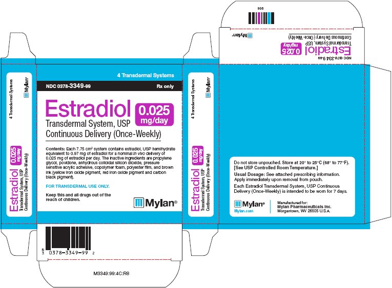 Estradiol Transdermal System 0.025 mg/day Carton Label