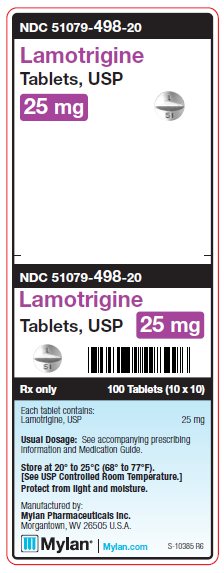 Lamotrigine 25 mg Tablets Unit Carton Label