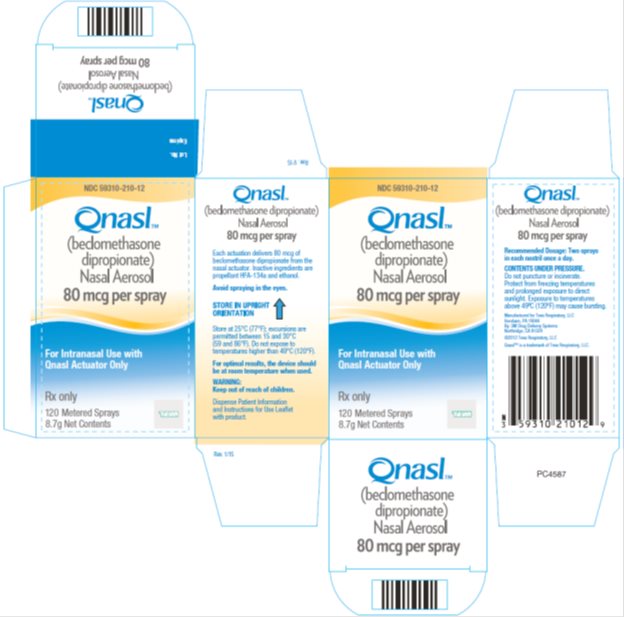Qnasl™ 80 mcg (beclomethasone dipropionate) Nasal Aerosol, 120 Metered Sprays Carton