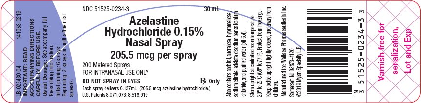 Azelastine Hydrochloride 0.15% Nasal Spray Label