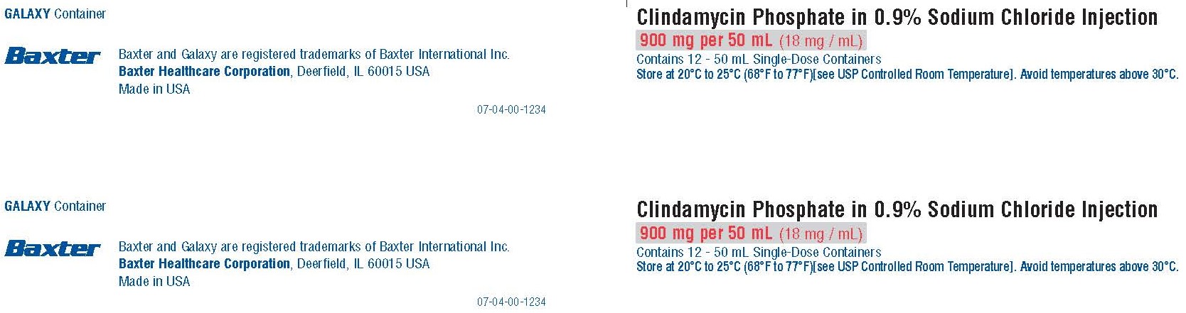 Clindamycin Phosphate in Sod. Chlor. carton NDC 0338-9553-24 panel 1 of 2
