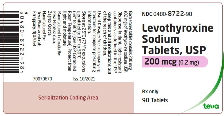 Label 200 mcg, 90 Tablets