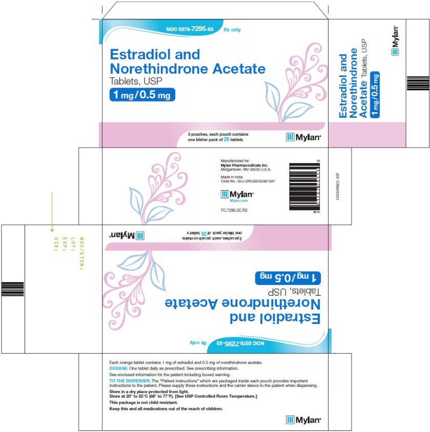Estradiol and Noretindrone Acetate Tablets 1 mg/0.5 mg  Label