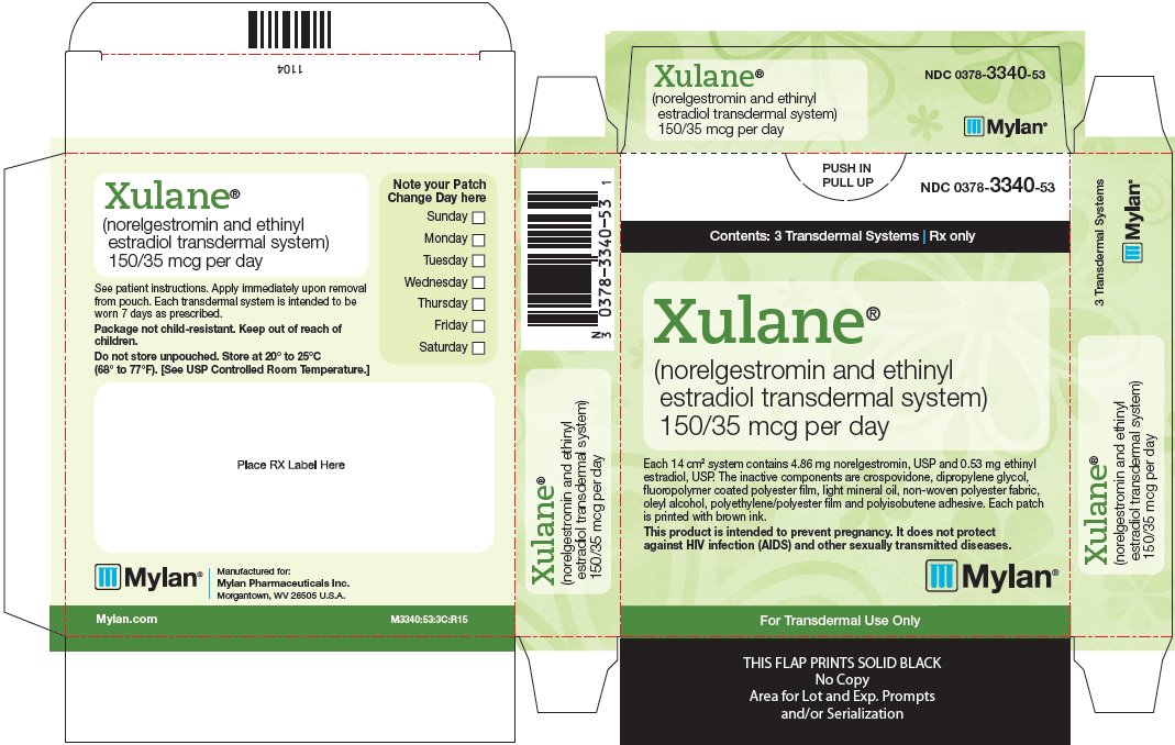 Xulane Transdermal System 150/35 mcg per day Carton