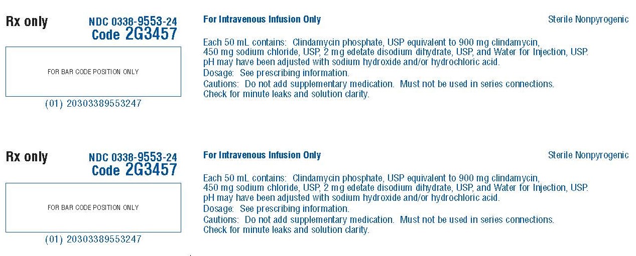 Clindamycin Phosphate in Sod. Chlor. carton NDC 0338-9553-24 panel 2 of 2