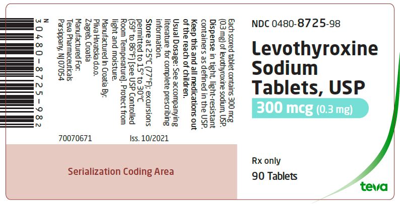 Label 300 mcg, 90 Tablets