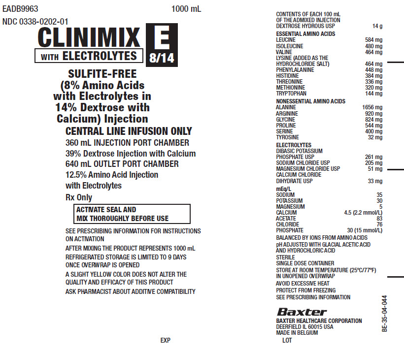 Clinimix E Representative Container Label 0338-0202-01