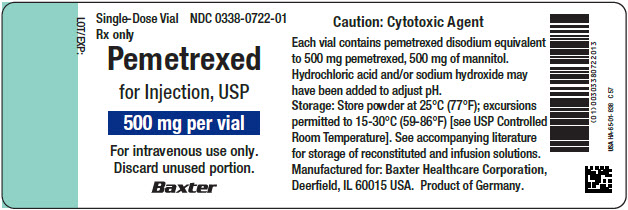 Pemetrexed Representative Container Label 0338-0720-01