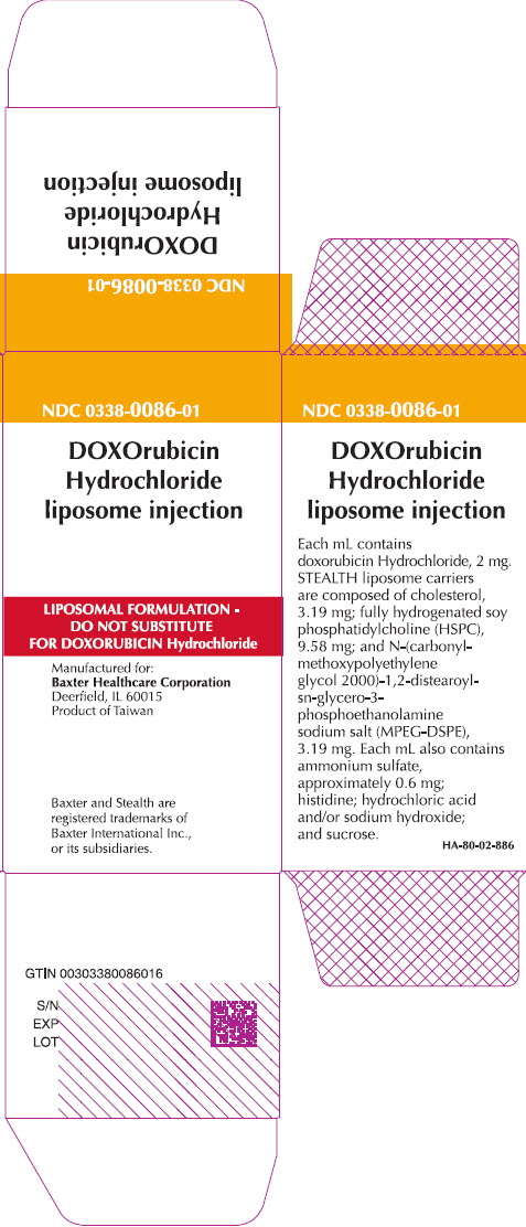 Representative Doxorubicin Carton Label 0338-0086-01 - 2 of 4