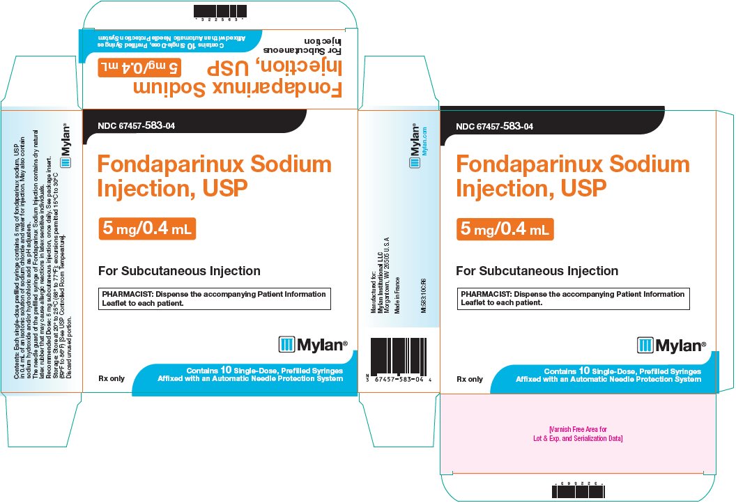 Fondaparinux Sodium Injection, USP 5 mg/0.4 mL Carton Label