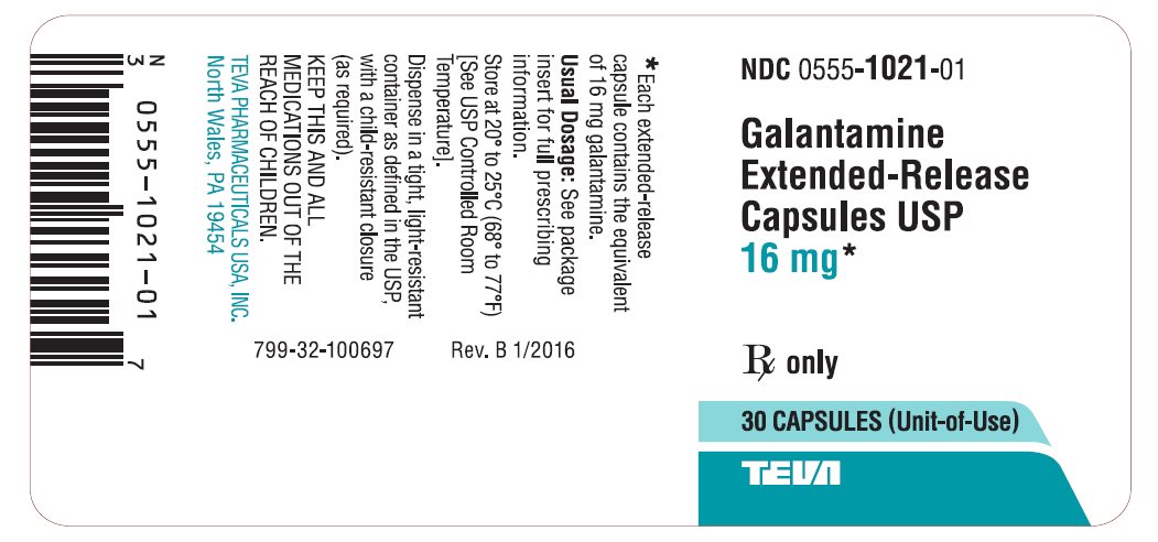 Galantamine Extended-Release Capsules USP 16 mg 30s Label 