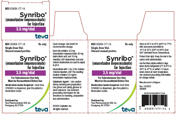 Carton Label for Synribo
