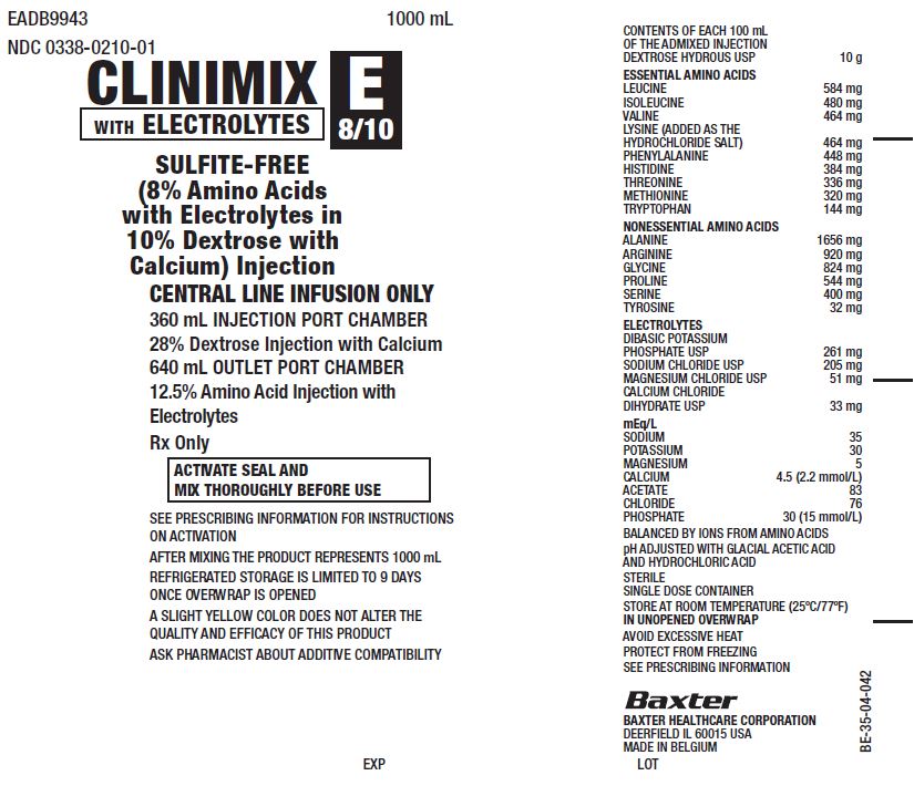 Clinimix E Representative Container Label 0338-0210-01