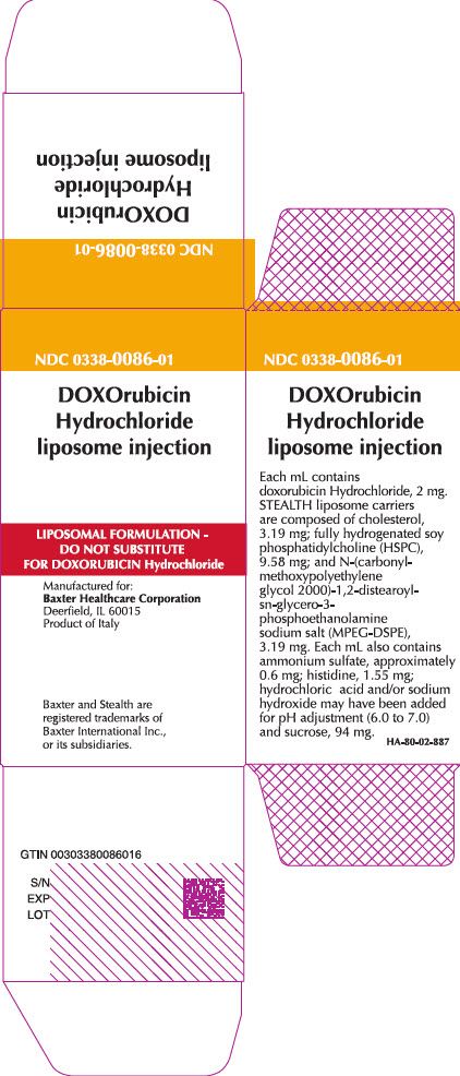 Representative Doxorubicin Carton Label 0338-0086-01 - 4 of 4