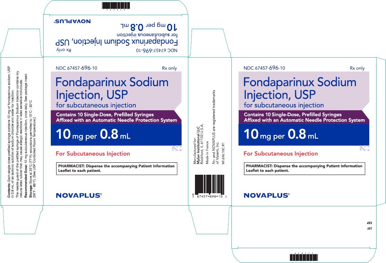 Fondaparinux Sodium Injection, USP 10 mg per 0.8 mL Carton Label