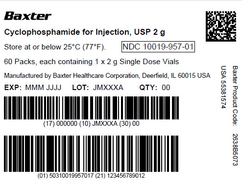 Cyclophosphamide Representative Label 10019-957-01 2 of 2