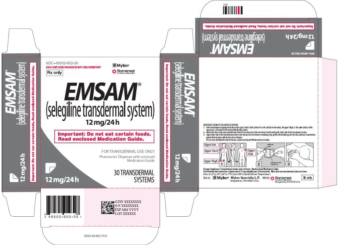 Emsam Transdermal 12 mg/24 hour Carton Label
