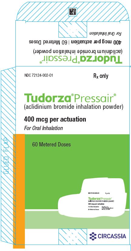 Tudorza Pressair 400 mcg per actuation carton