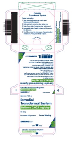 Estradiol 0.025 mg/day label