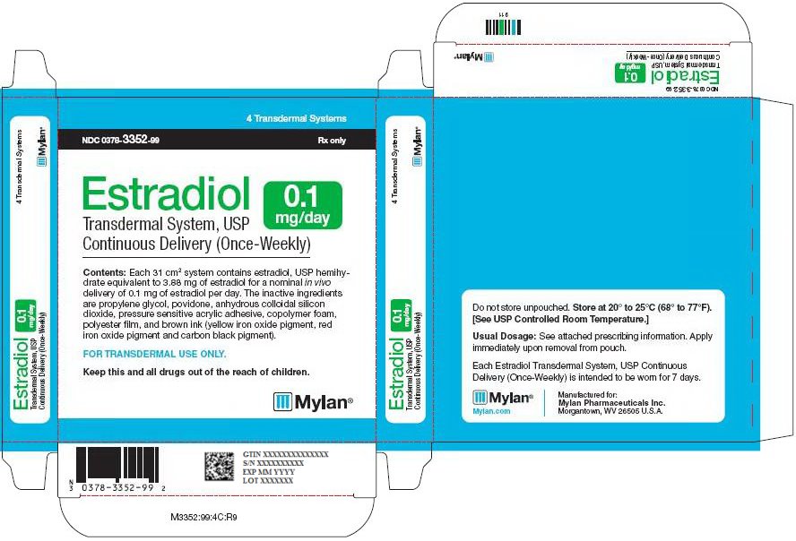 Estradiol Transdermal System 0.1 mg/day Carton Label