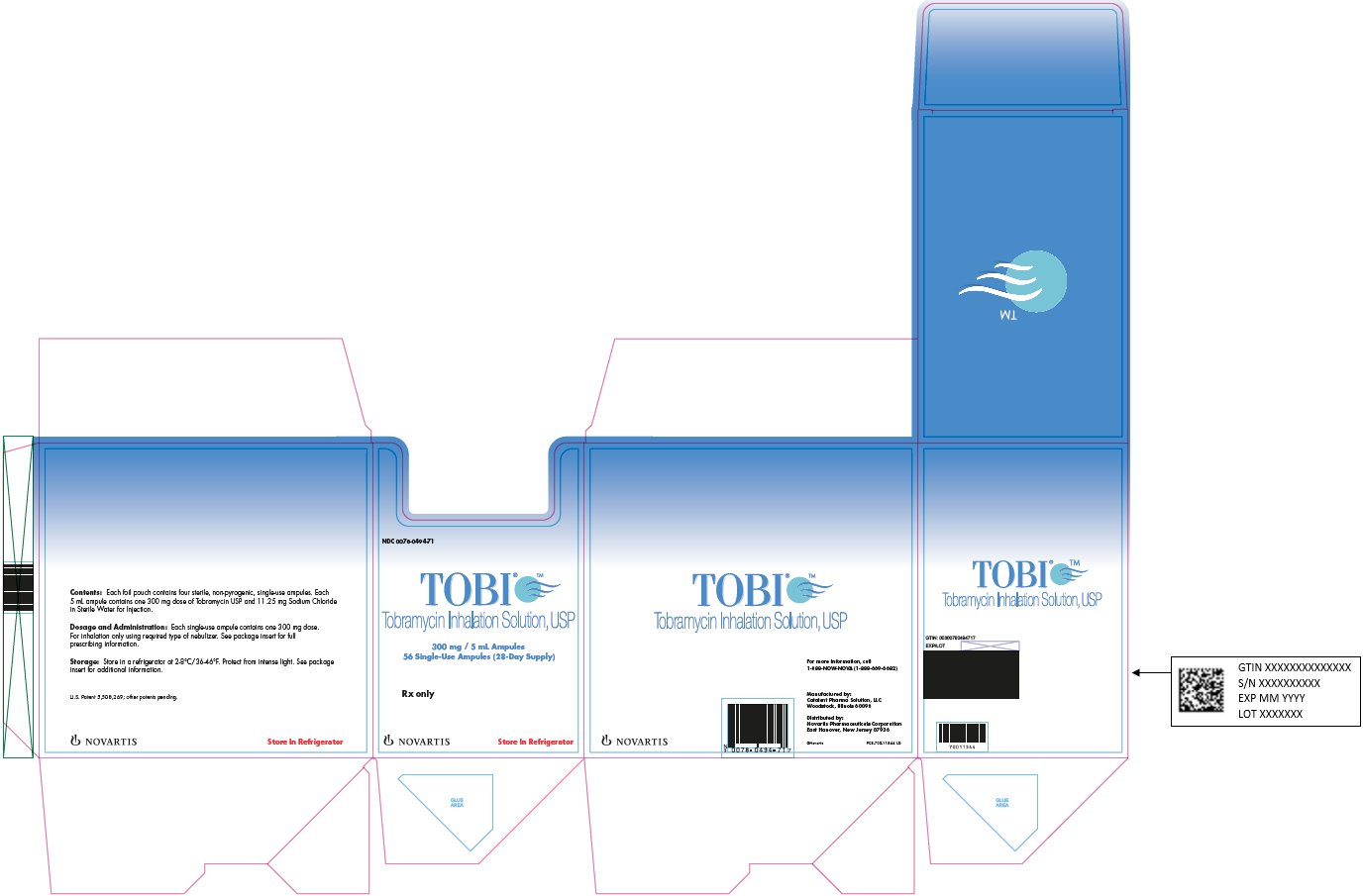 TOBI® 300 mg/5 mL Ampules Carton Label 