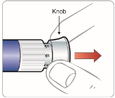 Figure L - 60mcg pull knob out